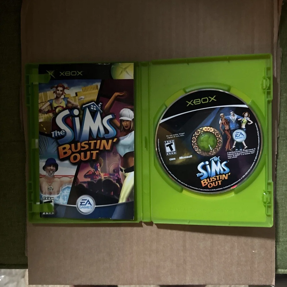 The Sims Bustin' Out Original Xbox CIB Complete& Tested
